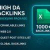 High DA PA Backlinks List, Crawlable Backlinks for SEO, Web 2.0 Backlinks List, Guest Post Sites List, Free Backlink Sheet
